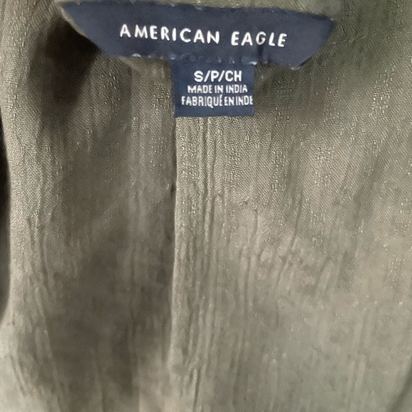 American Eagle 🦅 100% Viscose Faux Button Detail With Pockets Casual Dress - Picture 8 of 9